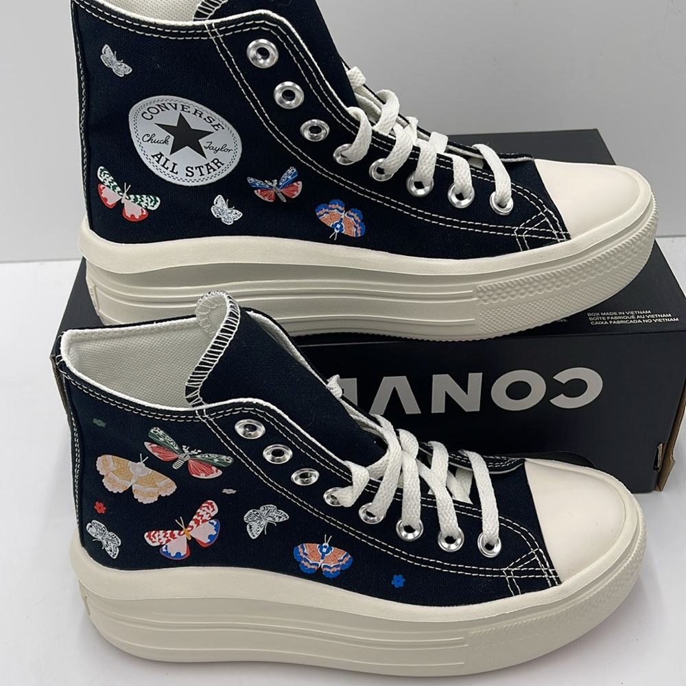 Converse WMNS Black High-Top Sneakers A05994C
CTAS MOVE HI
BLACK/EGRET/DECADE PK - Picture 2 of 16